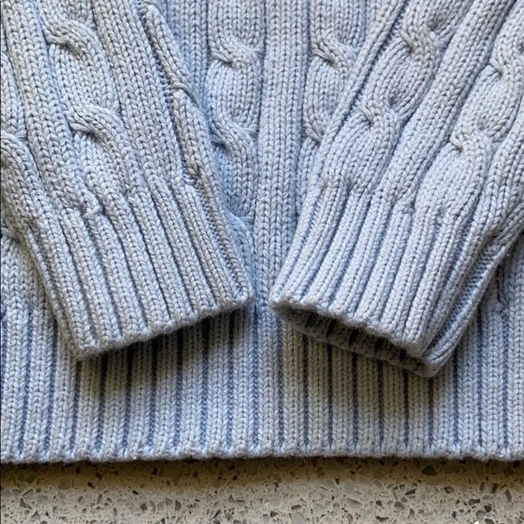 Girls Cotton Cable Knit Sweater - Picture 6 of 6